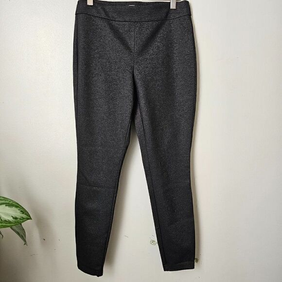 WORN ONCE NANETTE LEPORE SHIMMER BLACK LEGGINGS SIZE SMALL - Picture 1 of 14